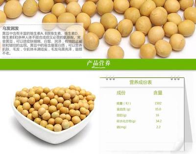【河北特产】野三坡 非转基因黄豆 农家黄小豆 五谷杂粮 粗粮豆浆专用 450g